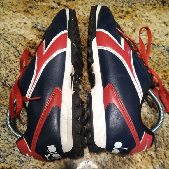 Diadora Capitano ID Indoor Soccer Shoes Navy Blue/Red Women’s Size 9 PO0508 - Picture 7 of 12